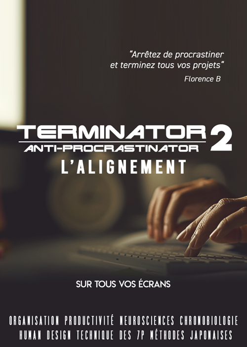 Affiche film formation Terminator Anti-procrastinator