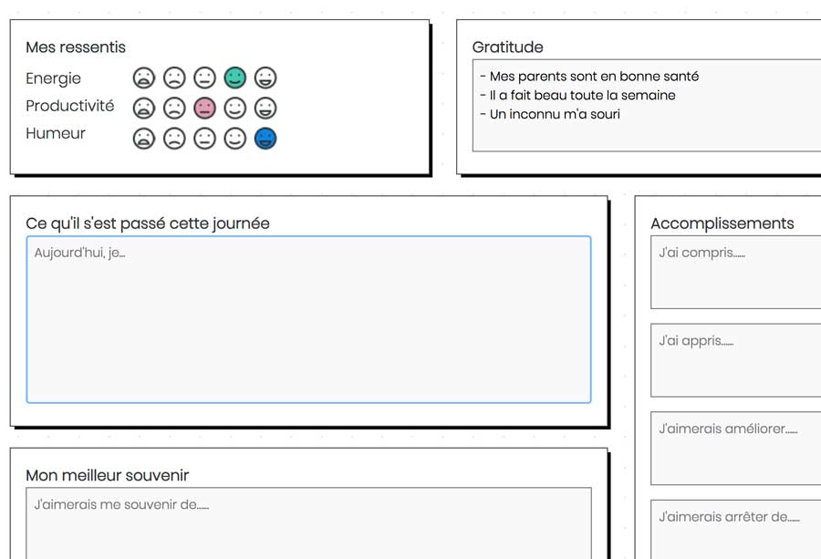 My BuJo online - Mon journal Mon journal dans My BuJo online