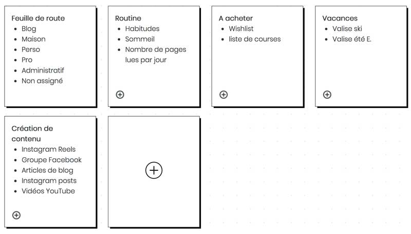 Index Bullet Journal numérique - My Bullet online