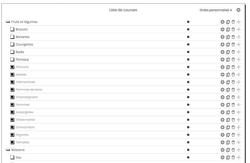 Collection liste Bullet Journal numérique - My Bullet online