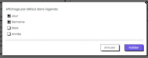 Affichage tâches et rendez-vous dans l'agenda