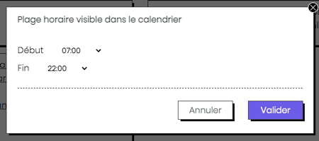 Choix plage horaire My Bullet online Choix plage horaire My Bullet online