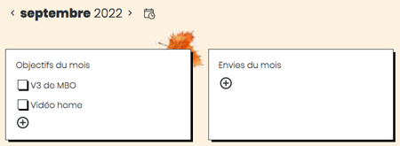 Objectifs mensuels Agenda My bullet online Objectifs mensuels Agenda My bullet online