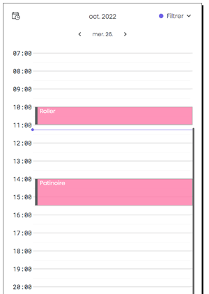 Calendrier Activites enfant du jour