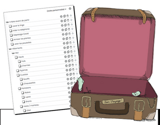 Faire sa valise en 15 minutes (sans rien oublier) avec une collection checklist